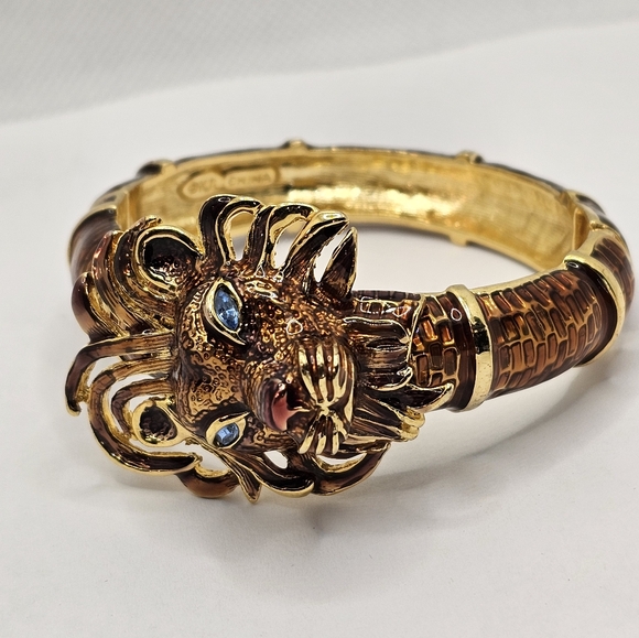 Authentic Rare Vintage Kenneth Jay Lane Clamper Bracelet! - Picture 5 of 12